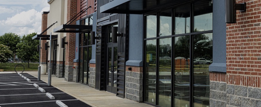 Commercial glass windows